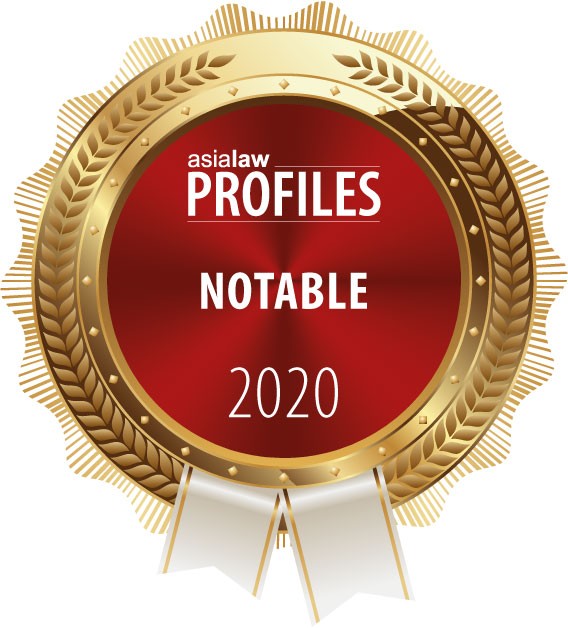 Recognised by Asialaw Profiles as a Notable Firm in Corporate and M&A, LC Lawyers LLP, 2020