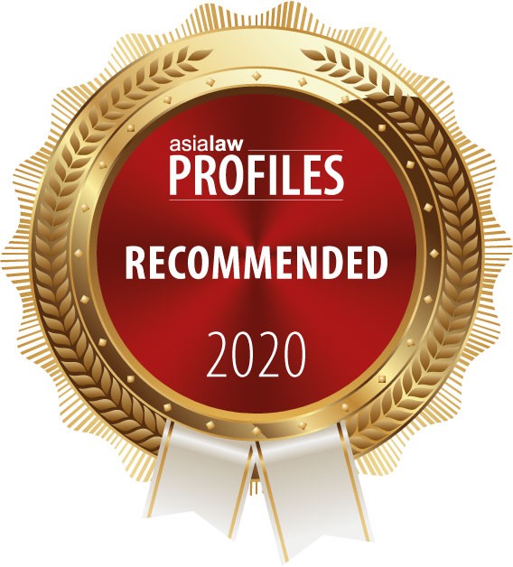 Ranked "Recommended Firm" in Capital Markets; and "Notable Firm" in Corporate and M&A by Asialaw Profiles 2020