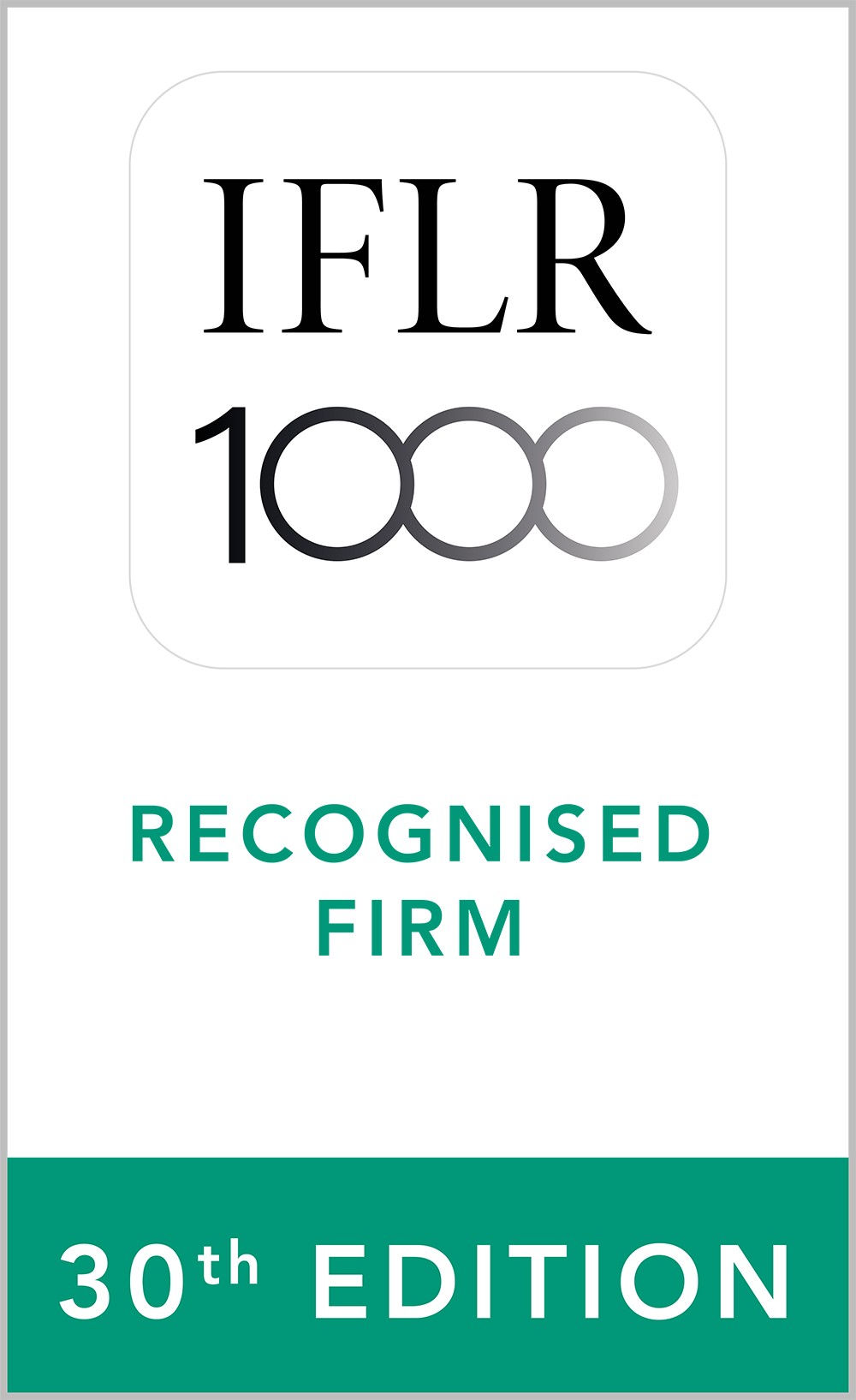Ranked "Notable Firm" in Capital Markets: Equity, M&A , Restructuring and Insolvency by IFLR1000 2021