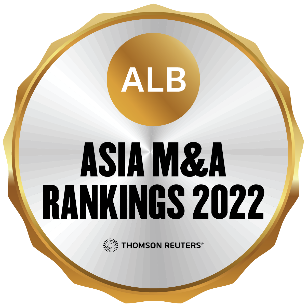 "Notable Firm" by ALB 2022 M&A Rankings for Hong Kong