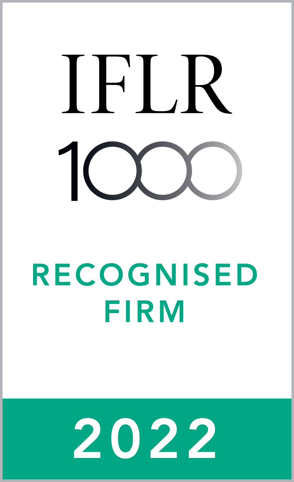 Ranked "Notable" Firm by IFLR1000, 2022-23 edition