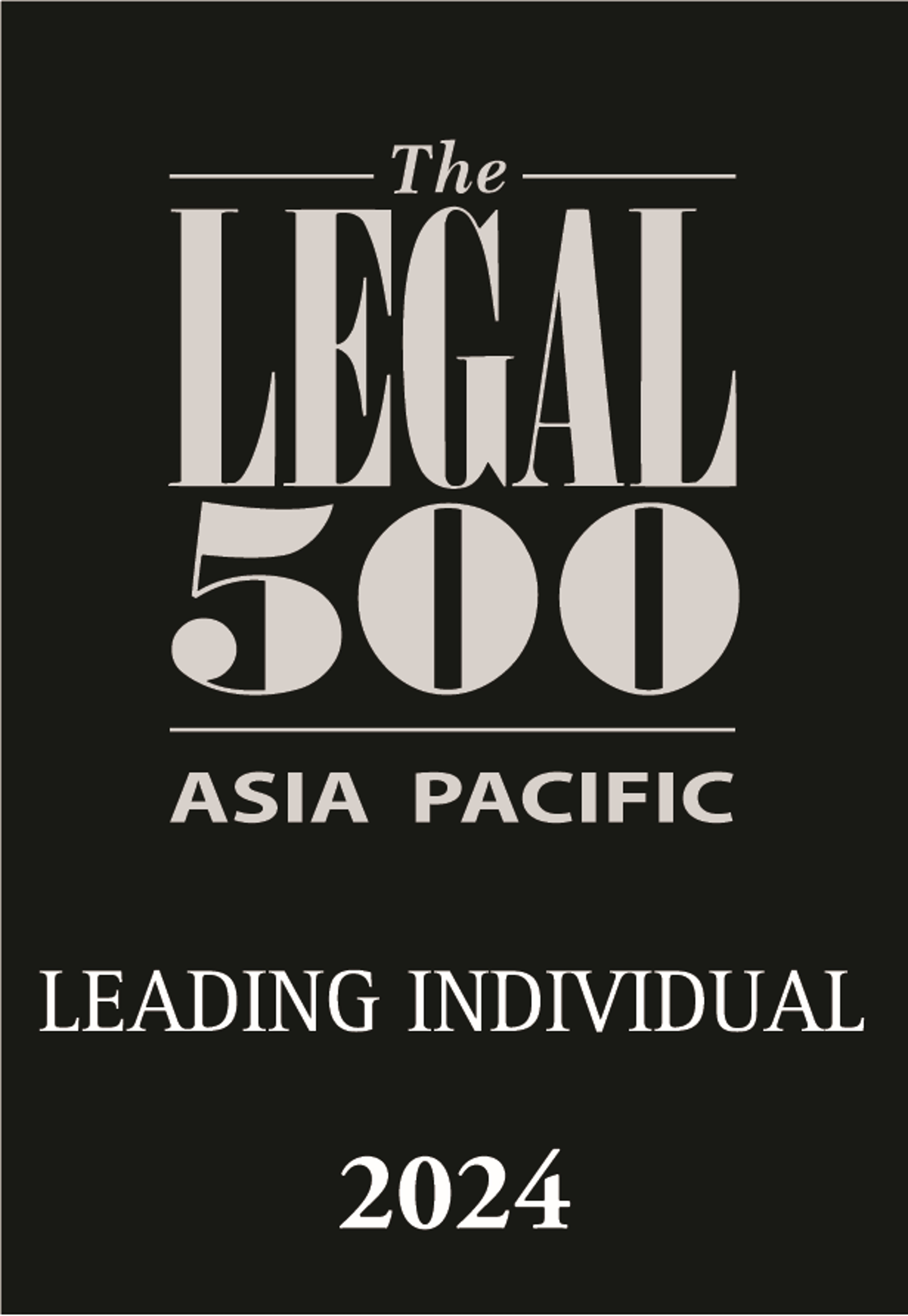 2024年《亚太法律500强》领先律师：商业、企业及并购︰独立的香港律师事务所