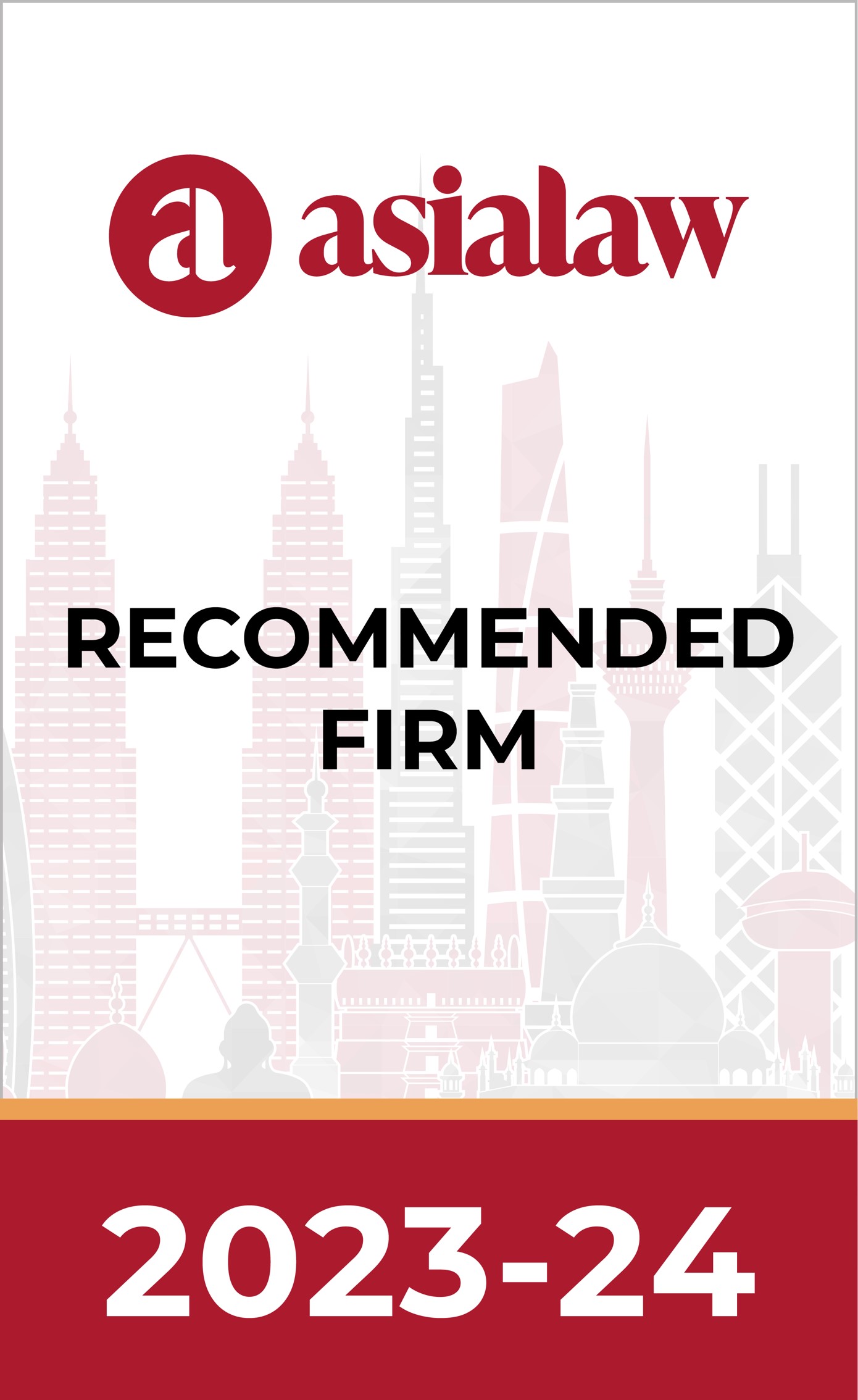 Recognised as a "Recommended" Firm by asialaw 2023/24