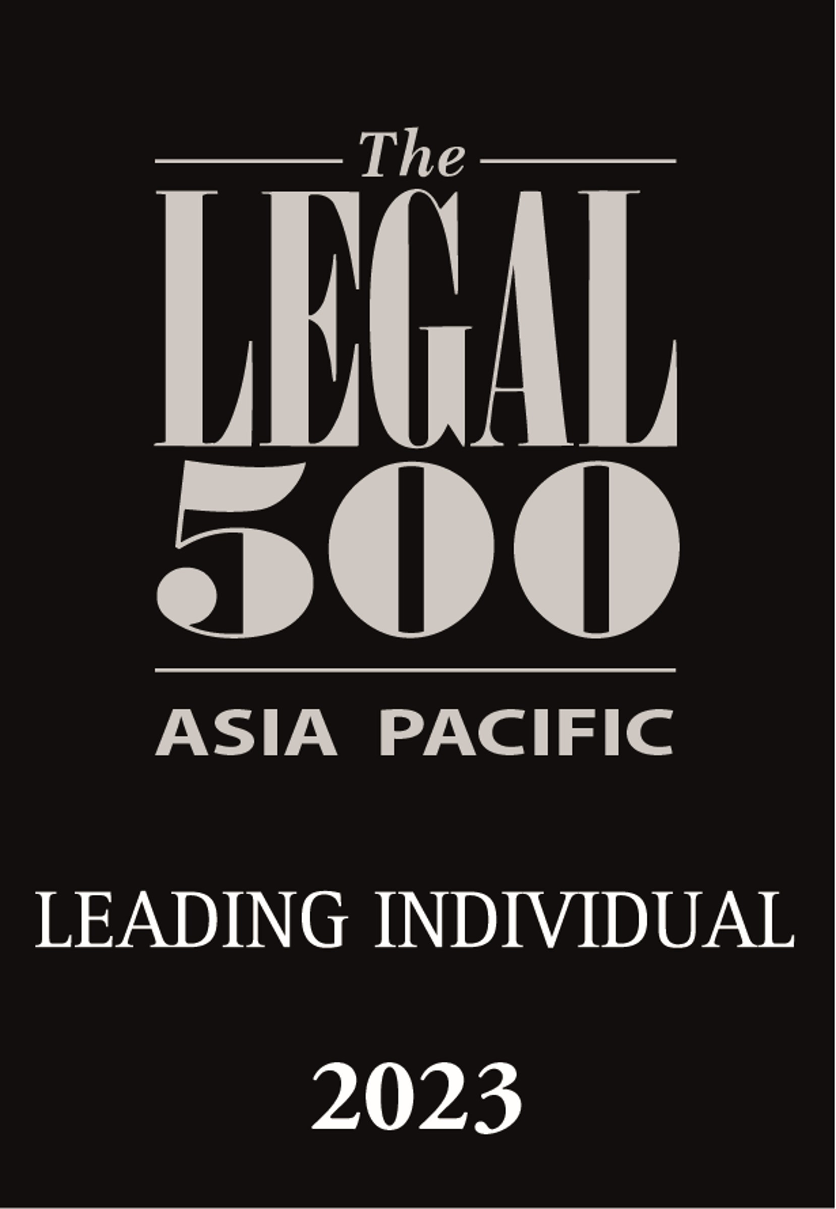 2023年《亚太法律500强》领先律师：商业、企业及并购︰独立的香港律师事务所